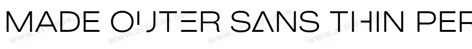 MADE Outer Sans Thin PERSONAL USE字体转换